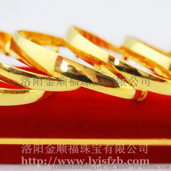 12n纯铜镀金手镯 中国风推拉手环 加宽加厚 波斯金高仿金土豪金